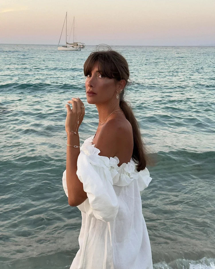 Francisca - Elegantes Schulterfreies Sommerkleid