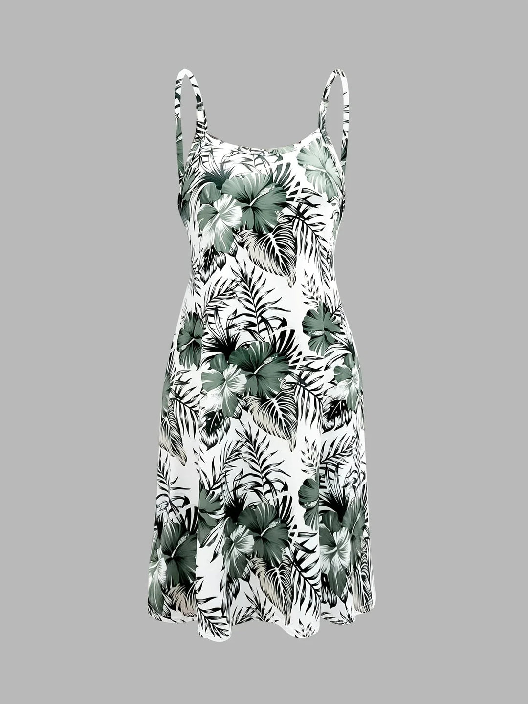 Elfi – Ärmelloses Kleid Mit Blattprint