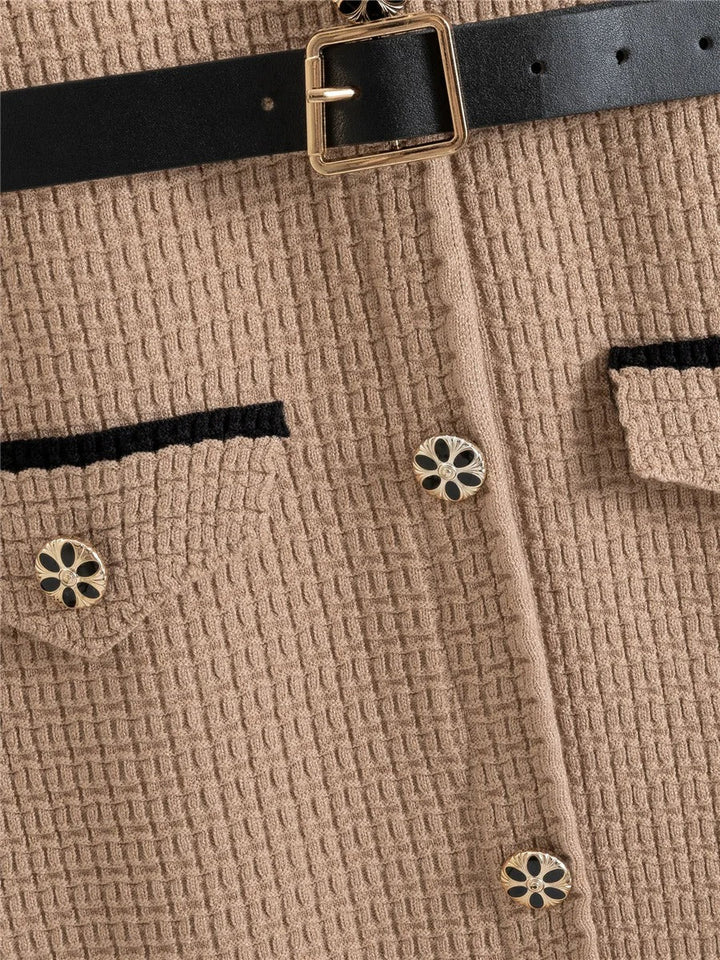 Tamara - A-Gefüttertes Strickkleid