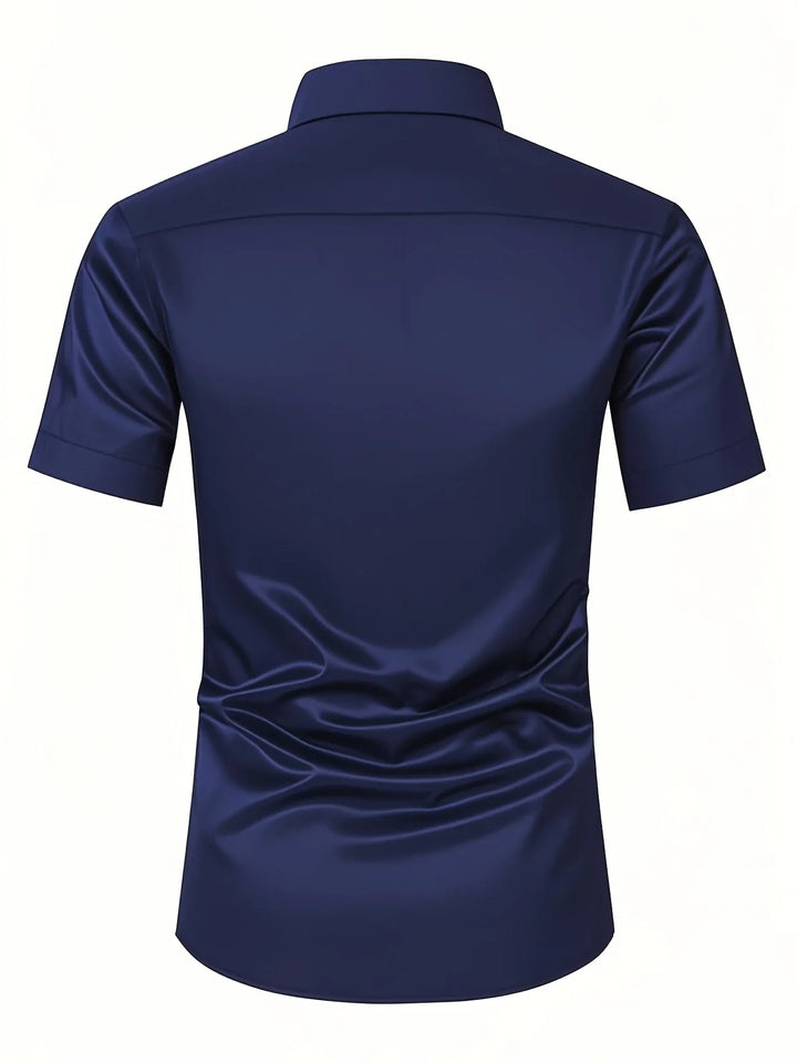 Ezra – Elegantes Schmal Geschnittenes Hemd Mit Knöpfen