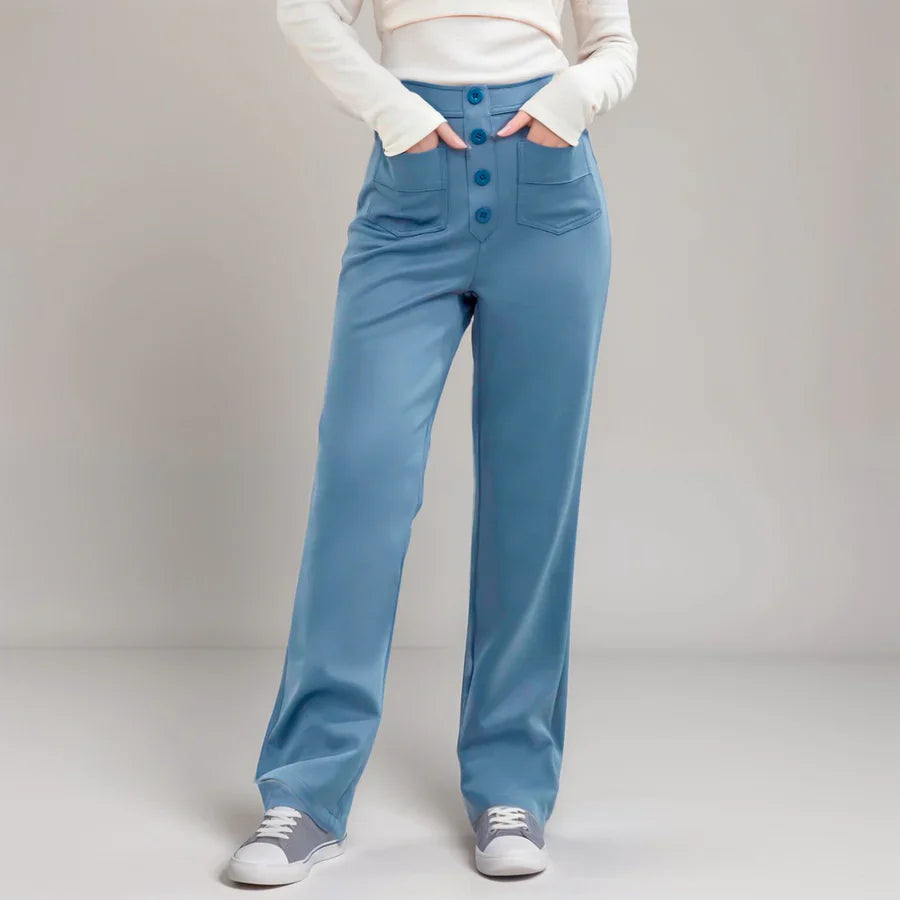 Elke - Hose Mit Hoher Taille Und Gummizug