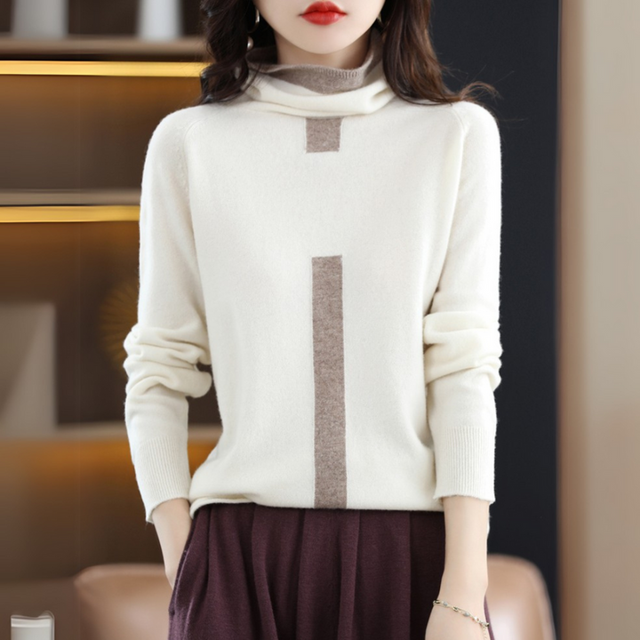 Flavia – Taillierter Kaschmirpullover