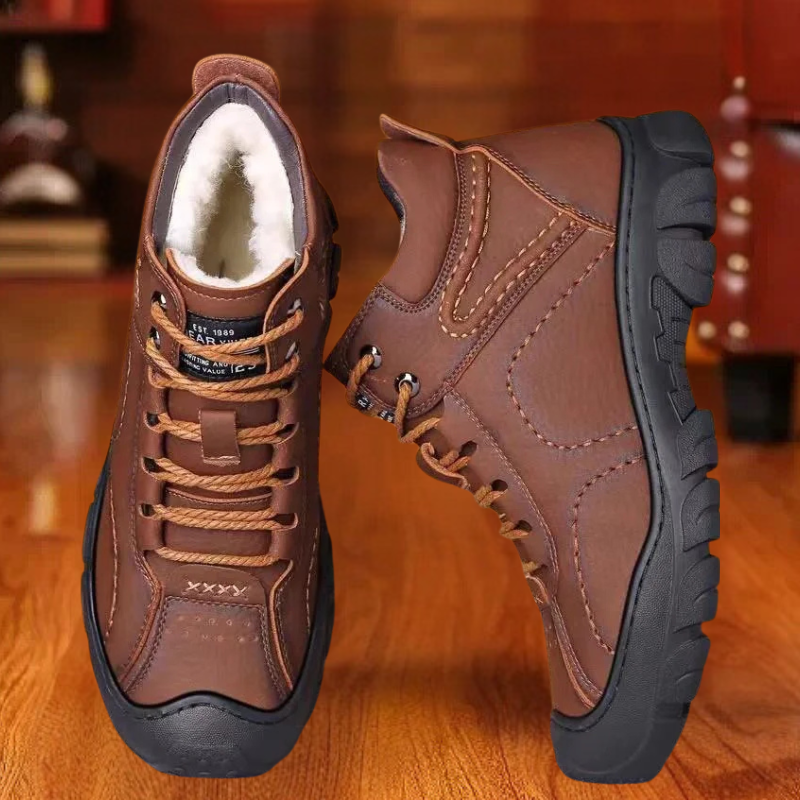 Norbertus - Lässige Leder stiefeletten