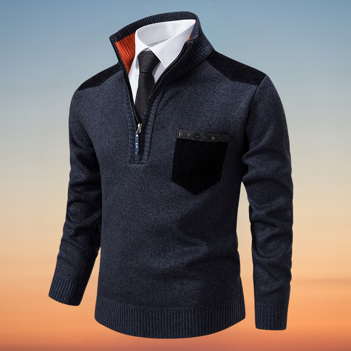 Floyd – Reißverschluss Kaschmir Pullover