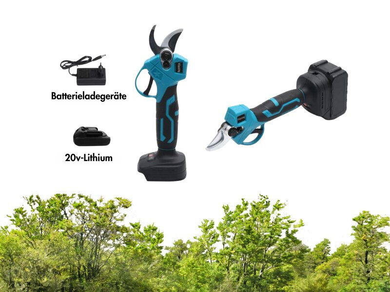 Elektrische Gartenschere mit Lithium-Akku 20v