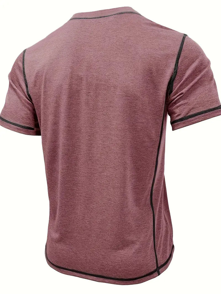 Orazio - Kurzarm T Hemd Mit Knopf