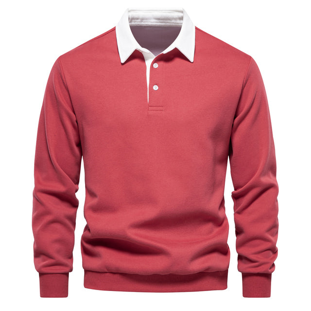 Eugen – klassischem Winter-Polo-Gestaltung Sweatshirt