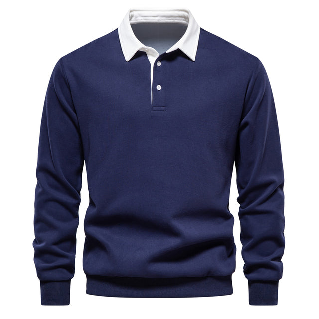 Eugen – klassischem Winter-Polo-Gestaltung Sweatshirt