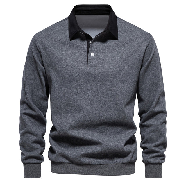 Eugen – klassischem Winter-Polo-Gestaltung Sweatshirt