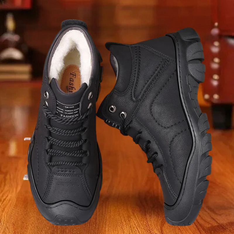 Norbertus - Lässige Leder stiefeletten