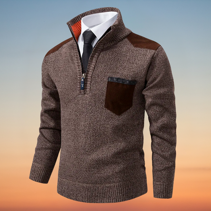 Floyd – Reißverschluss Kaschmir Pullover