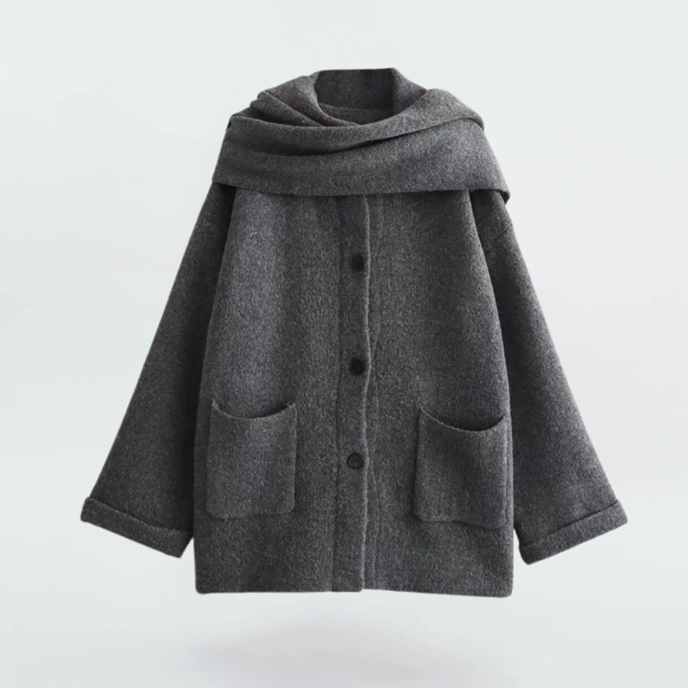 Elske - Strickjacke Mit Schal