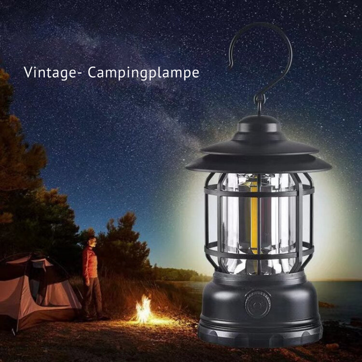 RetroGlow – Tragbare Retro Campingplatz Lampe