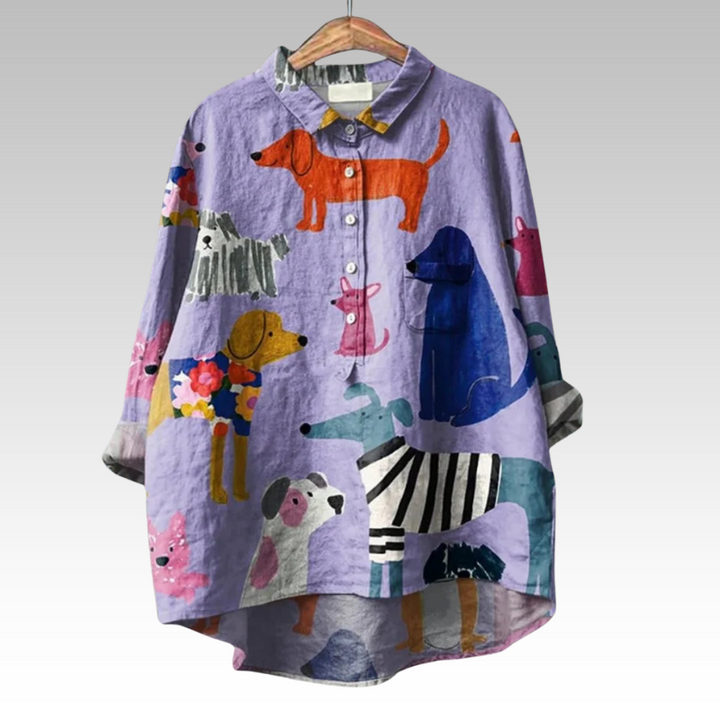 Orawan - Klassische Blusen mit Blumenmuster