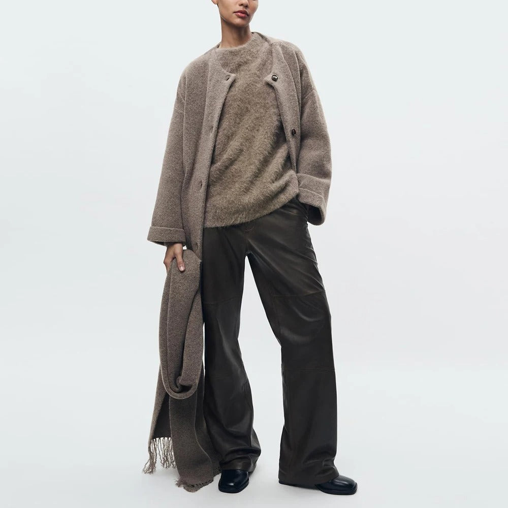 Elske - Strickjacke Mit Schal