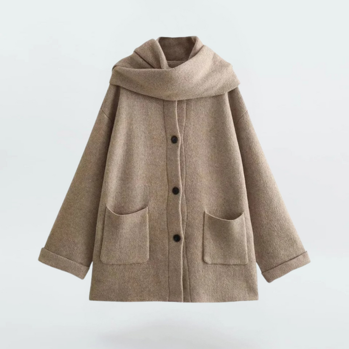 Elske - Strickjacke Mit Schal