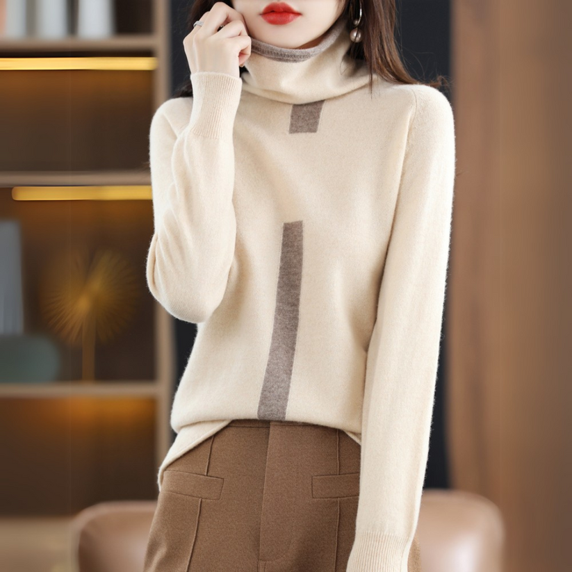 Flavia – Taillierter Kaschmirpullover