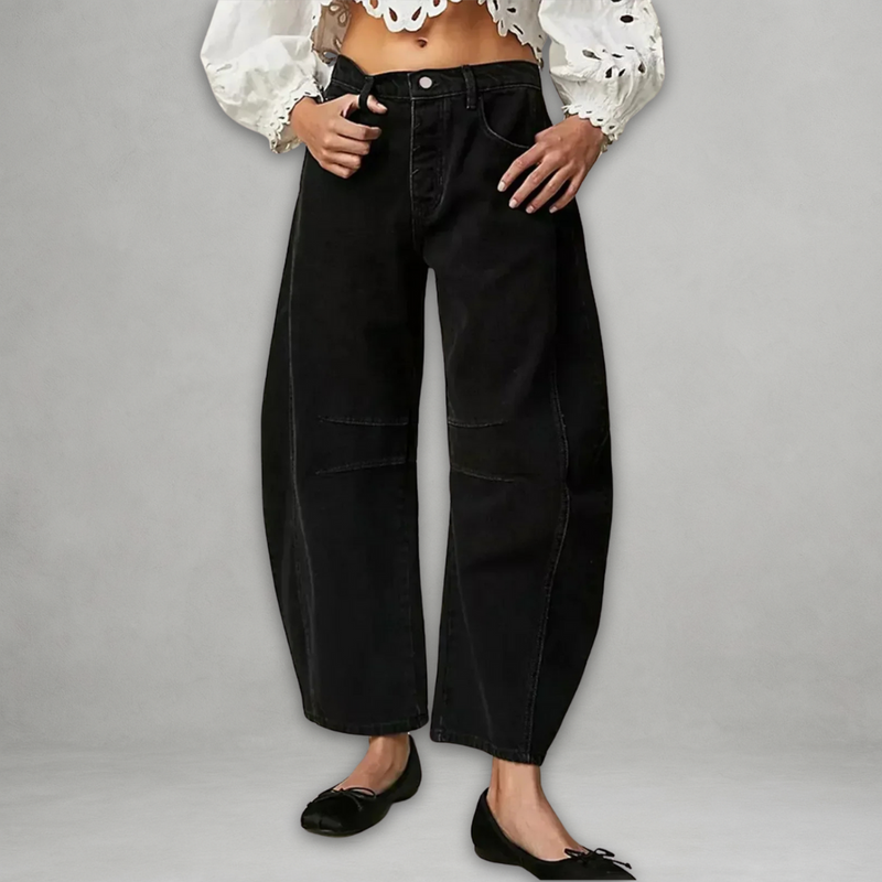 Entela – Lässige Lockere Jeans Mit Tasche