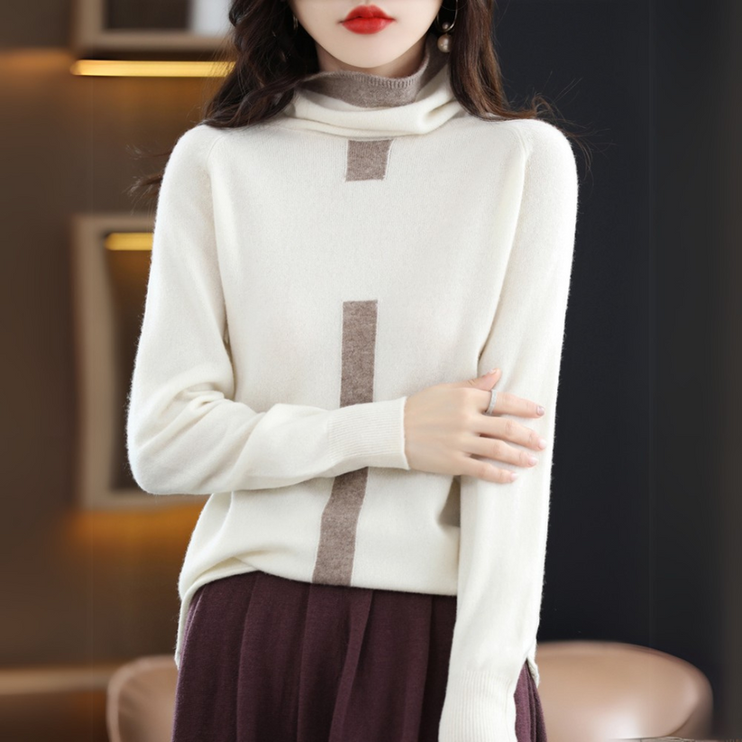 Flavia – Taillierter Kaschmirpullover