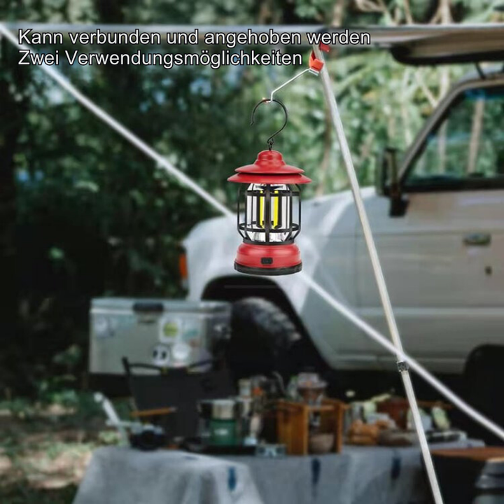 RetroGlow – Tragbare Retro Campingplatz Lampe