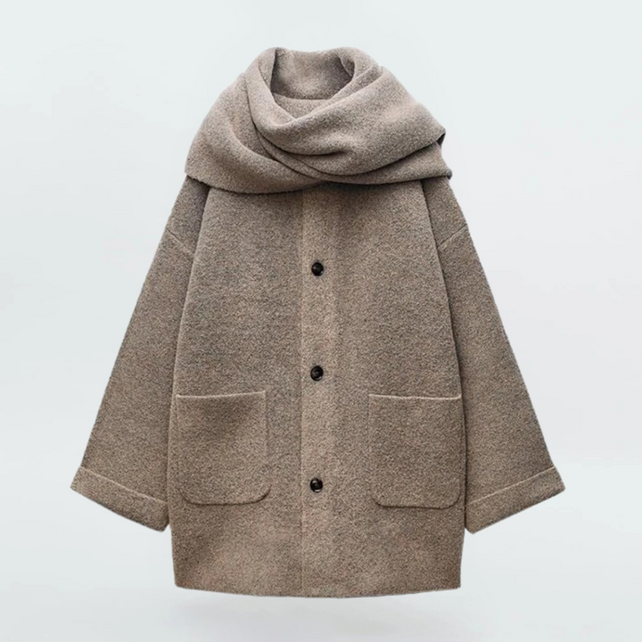 Elske - Strickjacke Mit Schal