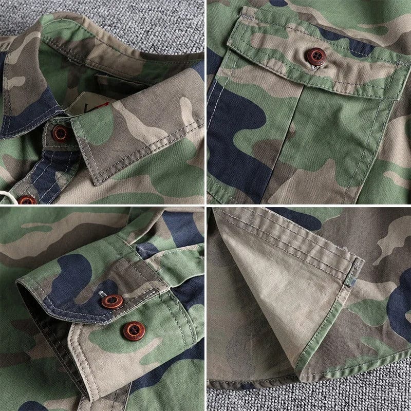 Paulo™ - Camo Denim Shirt
