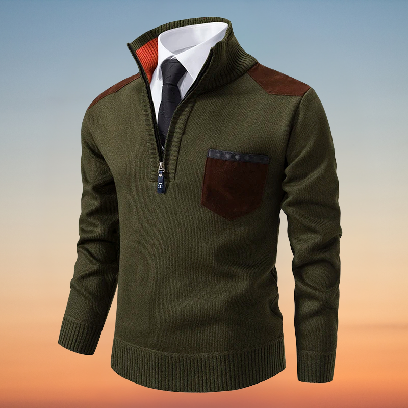 Floyd – Reißverschluss Kaschmir Pullover