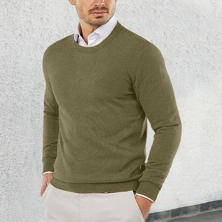 Ronny - Rundhals Pullover Aus Baumwolle