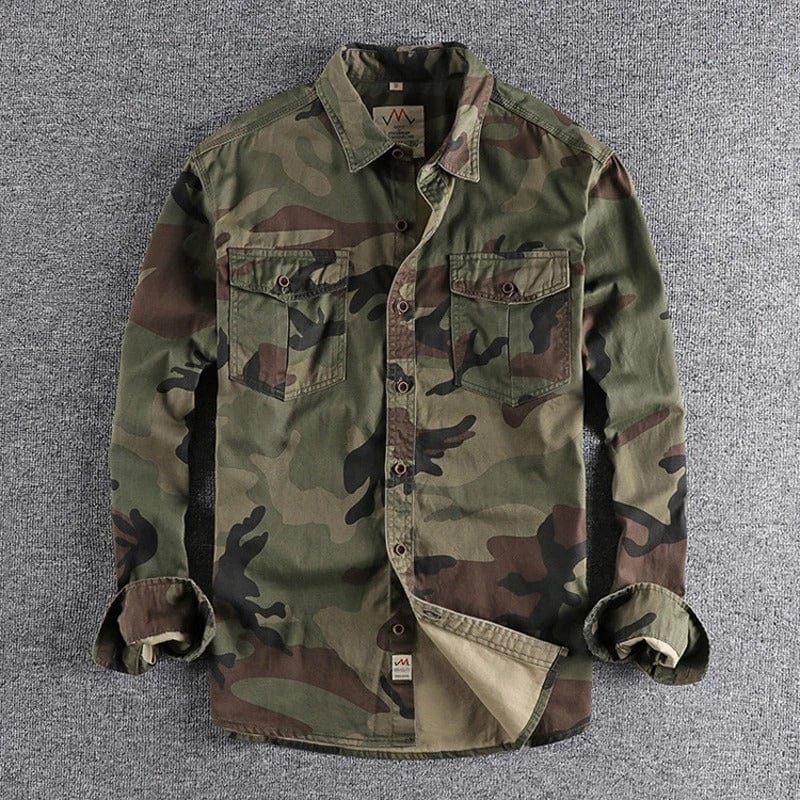 Paulo™ - Camo Denim Shirt