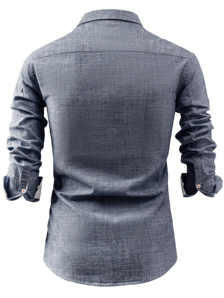 Nolan – Langarmhemd Mit Knöpfen