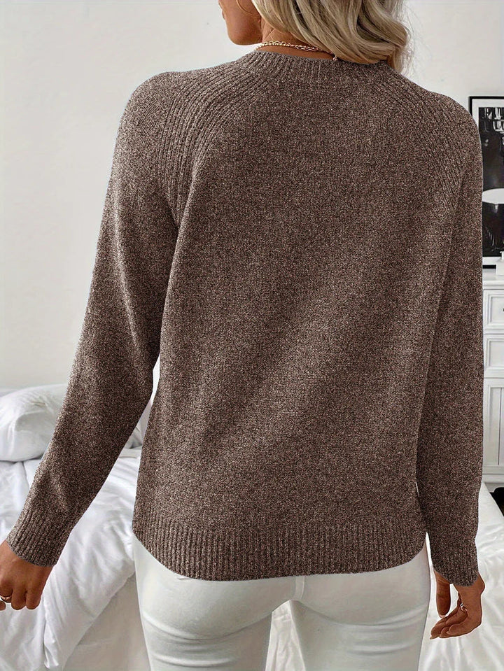 Pascuala – Eleganter Strick Pullover Mit Perlen