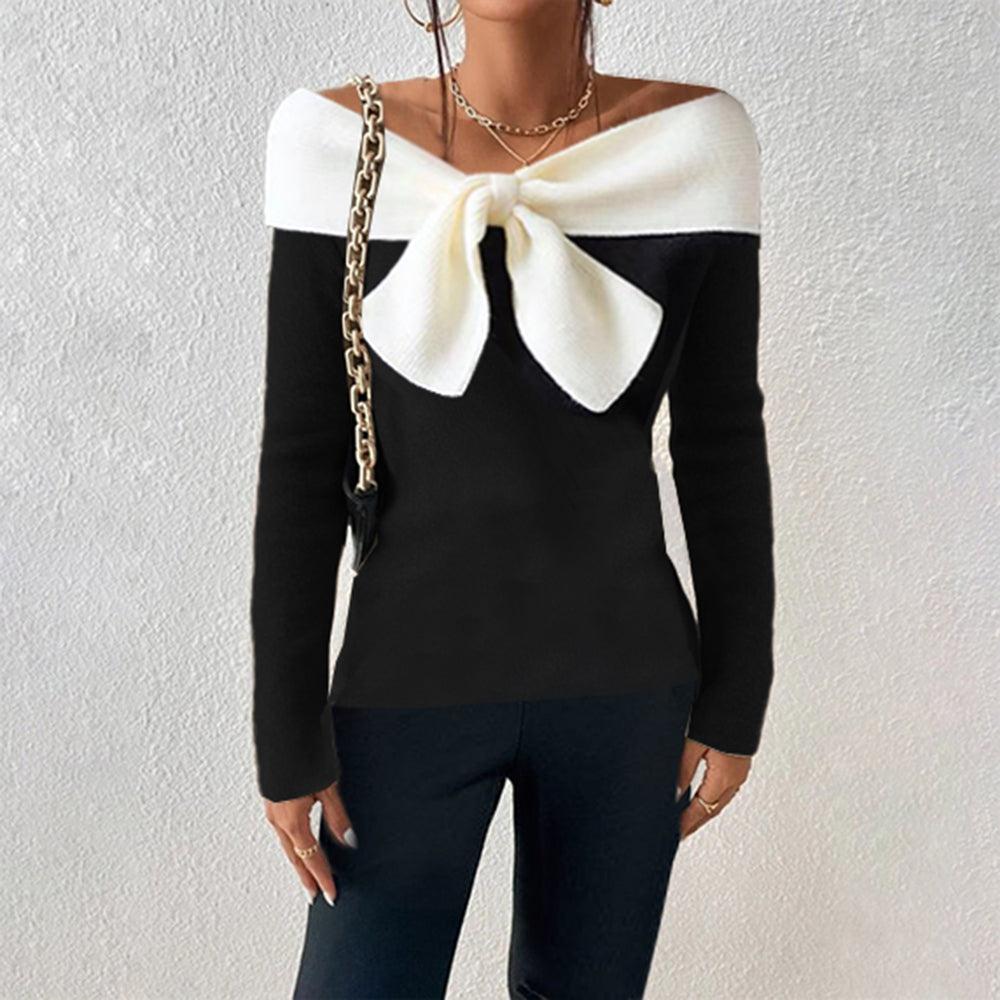 Connie - Eleganter V-Ausschnitt Pullover