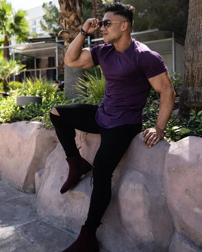 Essential-T-Shirt mit Tropfenschnitt