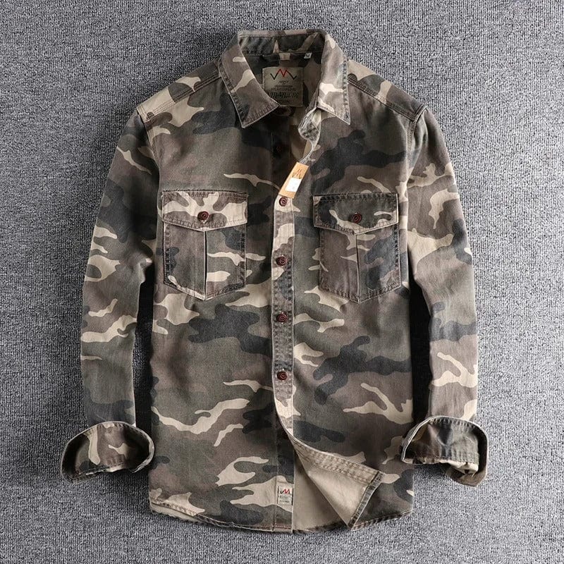 Paulo™ - Camo Denim Shirt