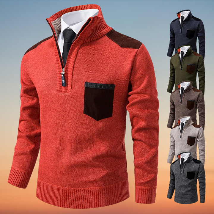 Floyd – Reißverschluss Kaschmir Pullover