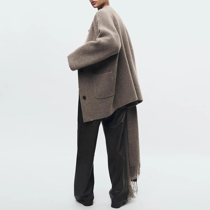 Elske - Strickjacke Mit Schal
