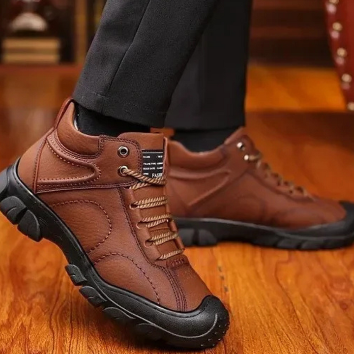 Norbertus - Lässige Leder stiefeletten