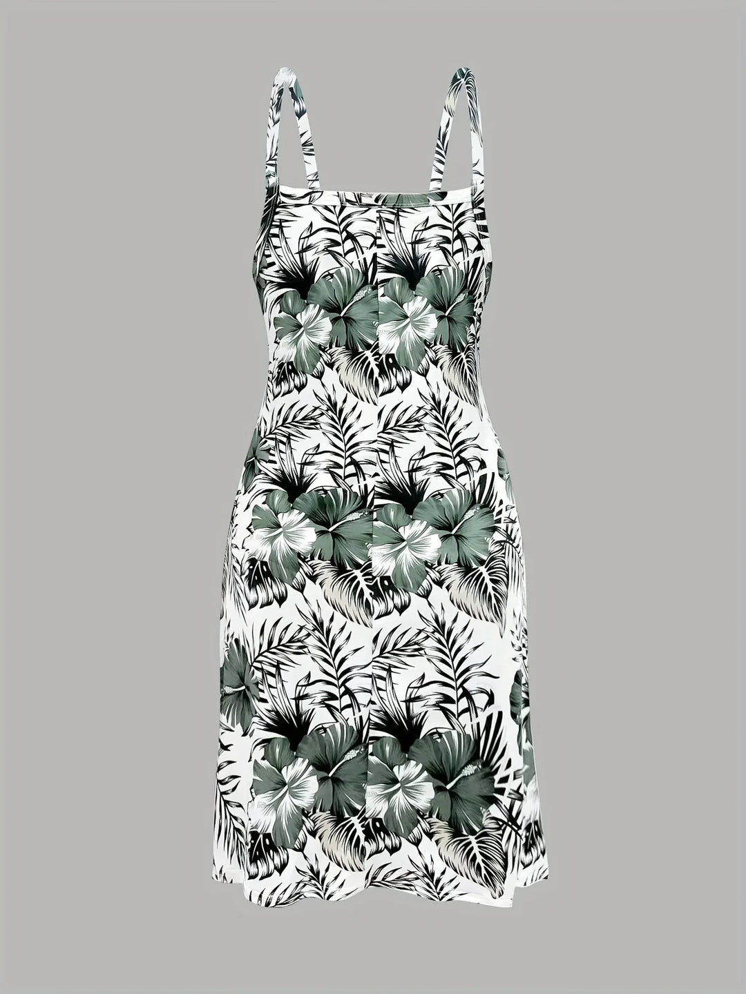 Elfi – Ärmelloses Kleid Mit Blattprint