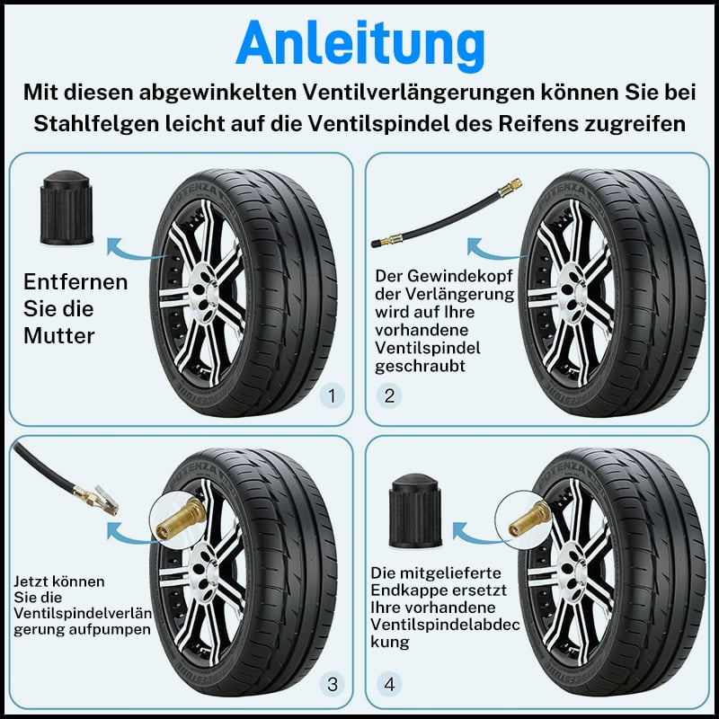 FlexiValve – Universelle flexible Reifenventilverlängerungen