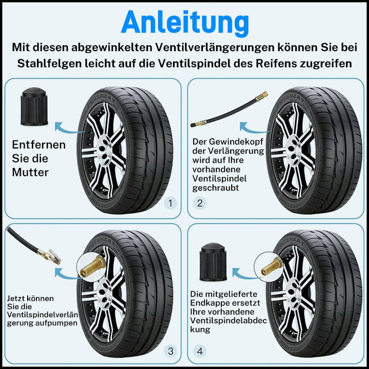 FlexiValve – Universelle flexible Reifenventilverlängerungen
