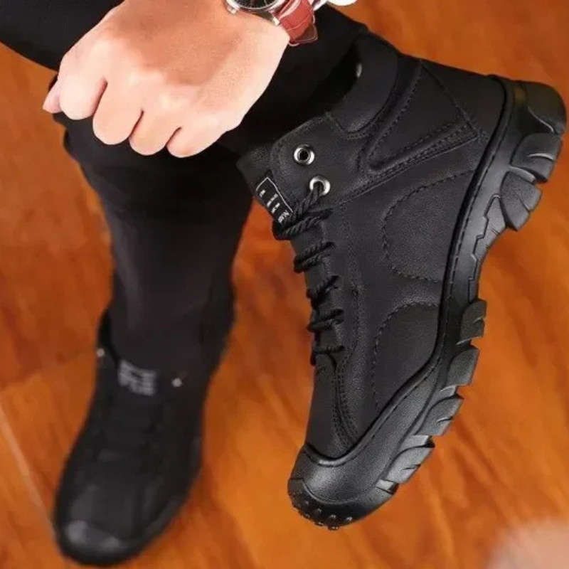 Norbertus - Lässige Leder stiefeletten