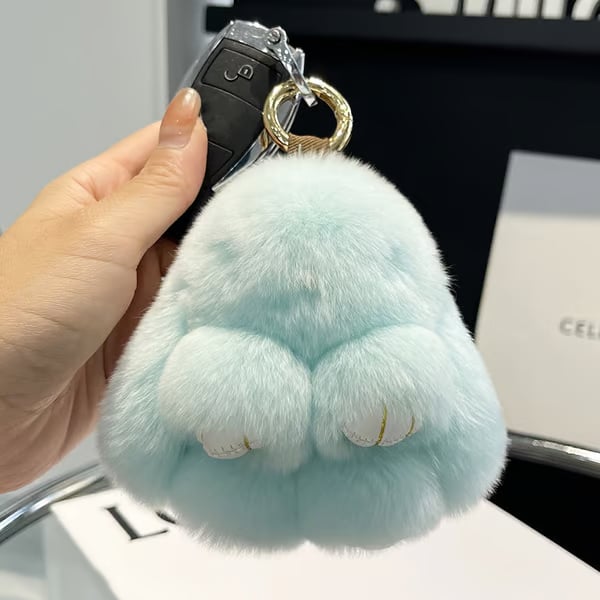 FauxFur - Handgefertigte weiche Häschen-Pompons