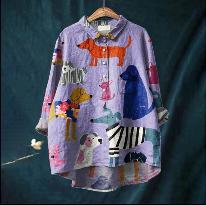 Orawan - Klassische Blusen mit Blumenmuster