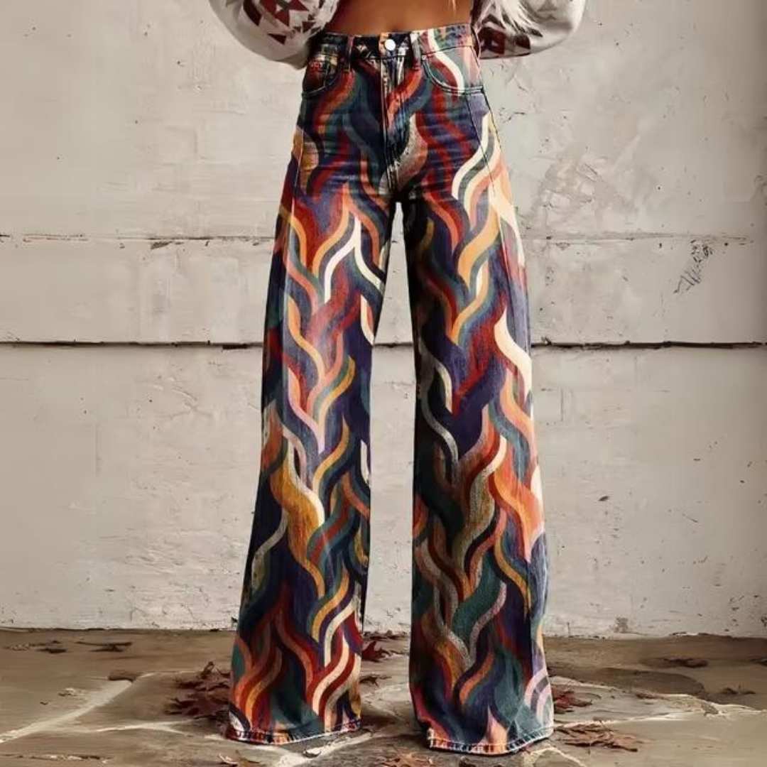 Margrit – Bohemian Weitem Bein Hose