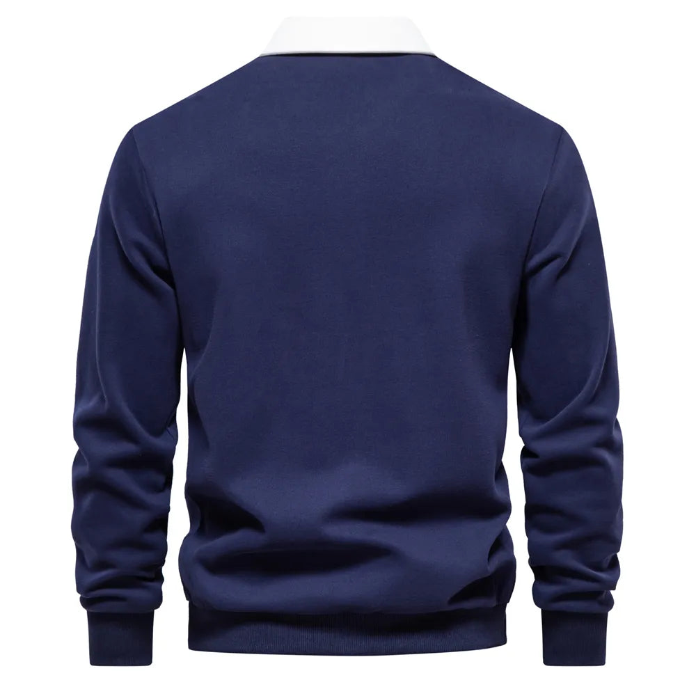 Eugen – klassischem Winter-Polo-Gestaltung Sweatshirt