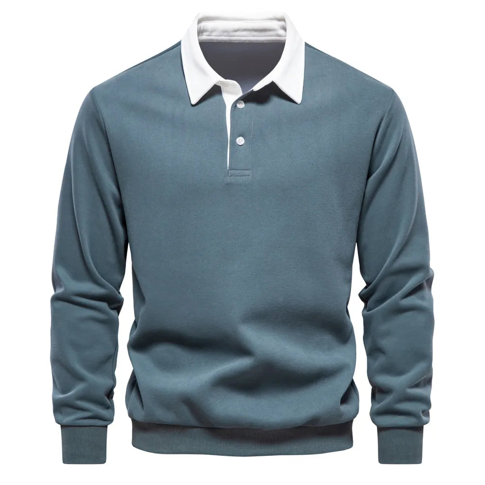 Eugen – klassischem Winter-Polo-Gestaltung Sweatshirt
