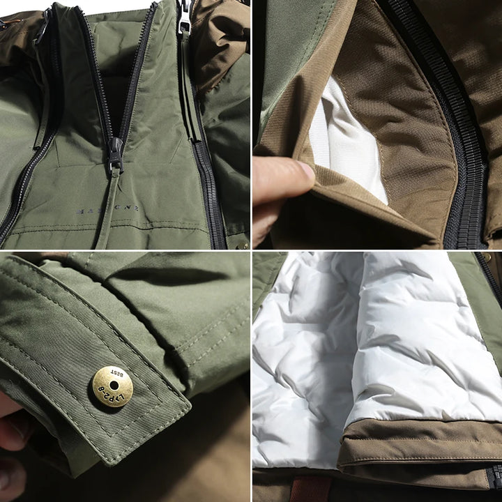 Emir - Doppelreißverschluss Warmer Daunenjacke