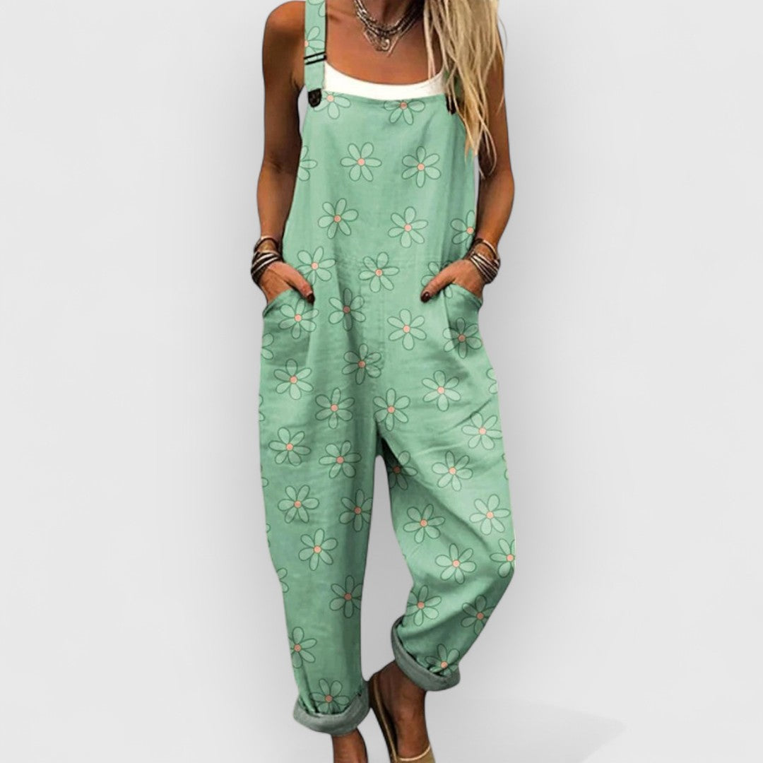 Adaa – Vintage Overall Mit Blumenmuster