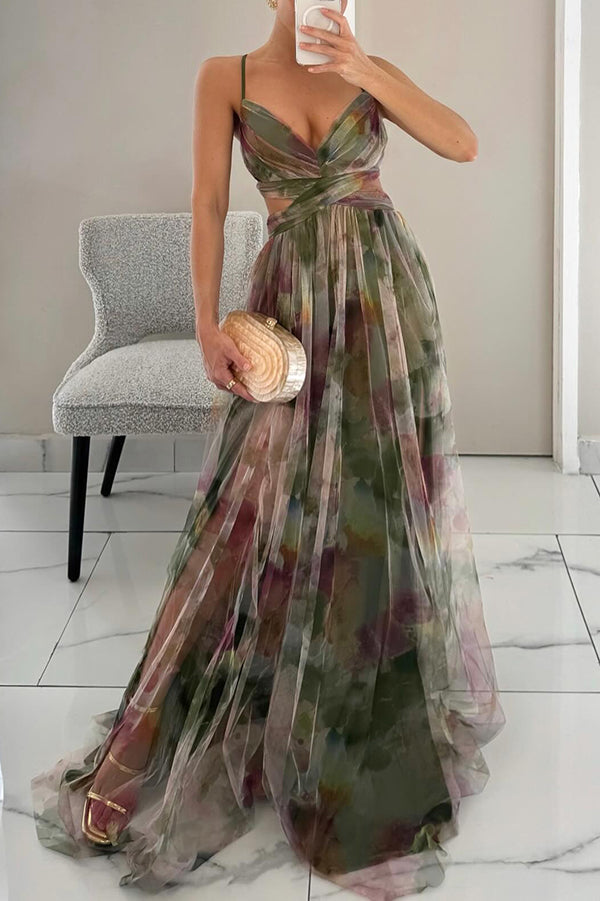 Qyn – Wunderschönes Maxikleid Mit Blumenmuster