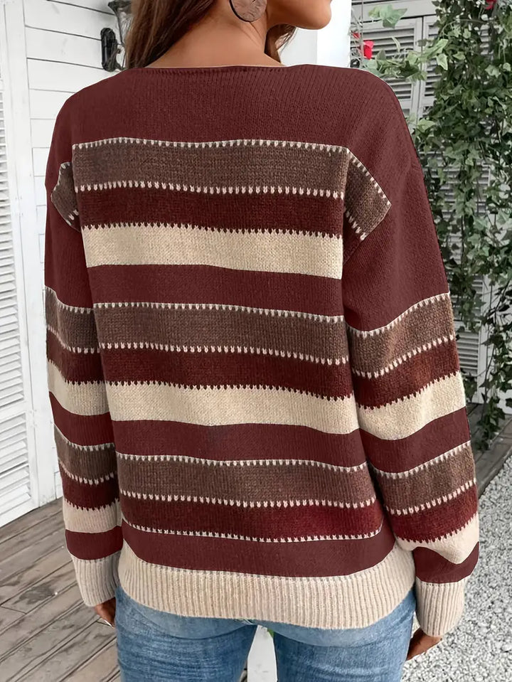 Evdokia - Lässiger Langärmeliger Pulli